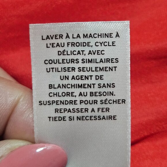 Chelsea28 Red Satin Blouse Large Romantic Holiday Glam Statement Top - Picture 8 of 12